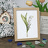 Lily Of The Valley Seaglass Card Artwork With Frame - Oak - 8" X 6" - image 7