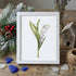 Lily Of The Valley Seaglass Card Artwork With Frame - White - 8" X 6" - image 10