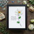 Teacher Gift Daisy Flower Sea Glass Framed Art - Black - 8" X 6" - image 11