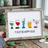 Cocktail Parties Happy Hour Sea Glass Framed Art - Retro White - 6" X 8" - image 10