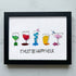 Cocktail Parties Happy Hour Sea Glass Framed Art - Black - 6" X 8" - image 8