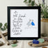 Friendship Quote Good Friend Is Like Sea Glass Framed Art - Black - 8" X 8" - image 10