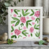 Pink Hydrangea Floral Sea Glass Framed Art - White - 8" X 8" - image 10