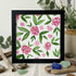 Pink Hydrangea Floral Sea Glass Framed Art - Black - 8" X 8" - image 9