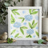 Blue Hydrangea Floral Sea Glass Framed Art - White - 8" X 8" - image 12