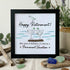 Cheers And Happy Retirement Sea Glass Framed Art - Black - 8" X 8" - image 9