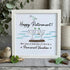 Cheers And Happy Retirement Sea Glass Framed Art - White - 8" X 8" - image 10