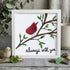 Always With You Cardinal Bird Sea Glass Framed Art - White - 8" X 8" - image 10