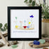 Encourage Colorful Flower Seaglass Card Artwork With Frame - Black - 8" X 8" - image 9