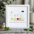 Encourage Colorful Flower Seaglass Card Artwork With Frame - White - 8" X 8" - image 10