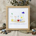 Encourage Colorful Flower Seaglass Card Artwork With Frame - Oak - 8" X 8" - image 8