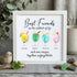 Best Friends Friendship Gift Seaglass Card Artwork With Frame - White - 8" X 8" - image 10
