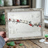 Heartwarming Birds On Snowy Branch Sea Glass Framed Art - Retro White - 6" X 8" - image 15