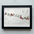 Heartwarming Birds On Snowy Branch Sea Glass Framed Art - Black - 6" X 8" - image 14