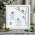 Frosty Snowman Friends Gathering Sea Glass Framed Art - White - 8" X 8" - image 12