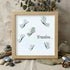 "Freedom..." Butterflies Sea Glass Framed Art - Oak - 8" X 8" - image 9