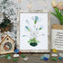 Whimsical Bouquet Flower Sea Glass Framed Art - Retro White - 6" X 8" - image 17