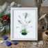 Whimsical Bouquet Flower Sea Glass Framed Art - White - 6" X 8" - image 16