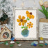 Sunshine Blooms Sea Glass Framed Art - Retro White - 6" X 8" - image 12