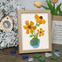 Sunshine Blooms Sea Glass Framed Art - Oak - 6" X 8" - image 8