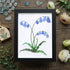 Bluebell Elegance Sea Glass Framed Art - Black - 6" X 8" - image 11