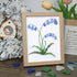 Bluebell Elegance Sea Glass Framed Art - Oak - 6" X 8" - image 9