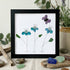 Butterfly Bliss Sea Glass Framed Art - Black - 8" X 8" - image 13