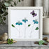 Butterfly Bliss Sea Glass Framed Art - White - 8" X 8" - image 14