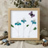 Butterfly Bliss Sea Glass Framed Art - Oak - 8" X 8" - image 12