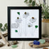 Daisy & Bee Blooms For Mom Sea Glass Framed Art - Black - 8" X 8" - image 10
