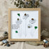 Daisy & Bee Blooms For Mom Sea Glass Framed Art - Oak - 8" X 8" - image 9