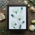 Whispering Blooms Sea Glass Framed Art - Black - 6" X 8" - image 10