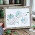 Blossoming Breeze Sea Glass Framed Art - Retro White - 6" X 8" - image 18