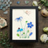 Coastal Wildflower Meadow Sea Glass Framed Art - Black - 8" X 6" - image 11