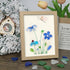 Coastal Wildflower Meadow Sea Glass Framed Art - Oak - 8" X 6" - image 9