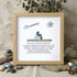 Grandchild & Grammy Custom Name Sea Glass Framed Art - Oak - 8" X 8" - image 7
