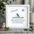 Grandchild & Grammy Custom Name Sea Glass Framed Art - White - 8" X 8" - image 9