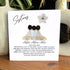 Three Sisters Scene Custom Name Sea Glass Framed Art - Seaglass Card - 8" X 8" - image 1