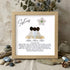 Three Sisters Scene Custom Name Sea Glass Framed Art - Oak - 8" X 8" - image 8