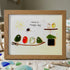Happy Day Gathering Birds Sea Glass Framed Art - Walnut Brown - 6" X 8" - image 12