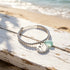 Make A Wish Dandelion & Aqua Sea Glass Bracelet - image 6