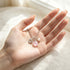 Crystal Heart & Pearl Blush Pink Sea Glass Necklace - image 3