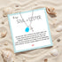 Coastal Faith Cross Charm Aqua Sea Glass Necklace - Silver - image 1