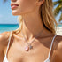 Starfish Kisses Blush Pink Sea Glass Necklace - image 4
