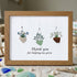 Thank You For Helping Me Grow Sea Glass Framed Art - Walnut Brown - 6" X 8" - image 12