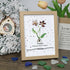 February Birth Flower Violet Sea Glass Framed Art - Oak - 8" X 6" - image 9
