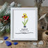 March Birth Flower Daffodil Sea Glass Framed Art - White - 8" X 6" - image 12