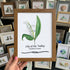 May Birth Flower Lily of the Valley Sea Glass Framed Art - Walnut Brown - 8" X 6" - image 9