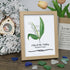 May Birth Flower Lily of the Valley Sea Glass Framed Art - Oak - 8" X 6" - image 8