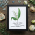 May Birth Flower Lily of the Valley Sea Glass Framed Art - Black - 8" X 6" - image 10